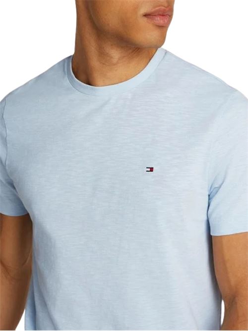 T-shirt uomo azzurra in cotone Tommy Hilfiger | MW0MW38639C1O